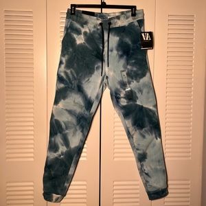 Various Artist Los Angeles | Men’s Blue and White Joggers | Size Large / L
